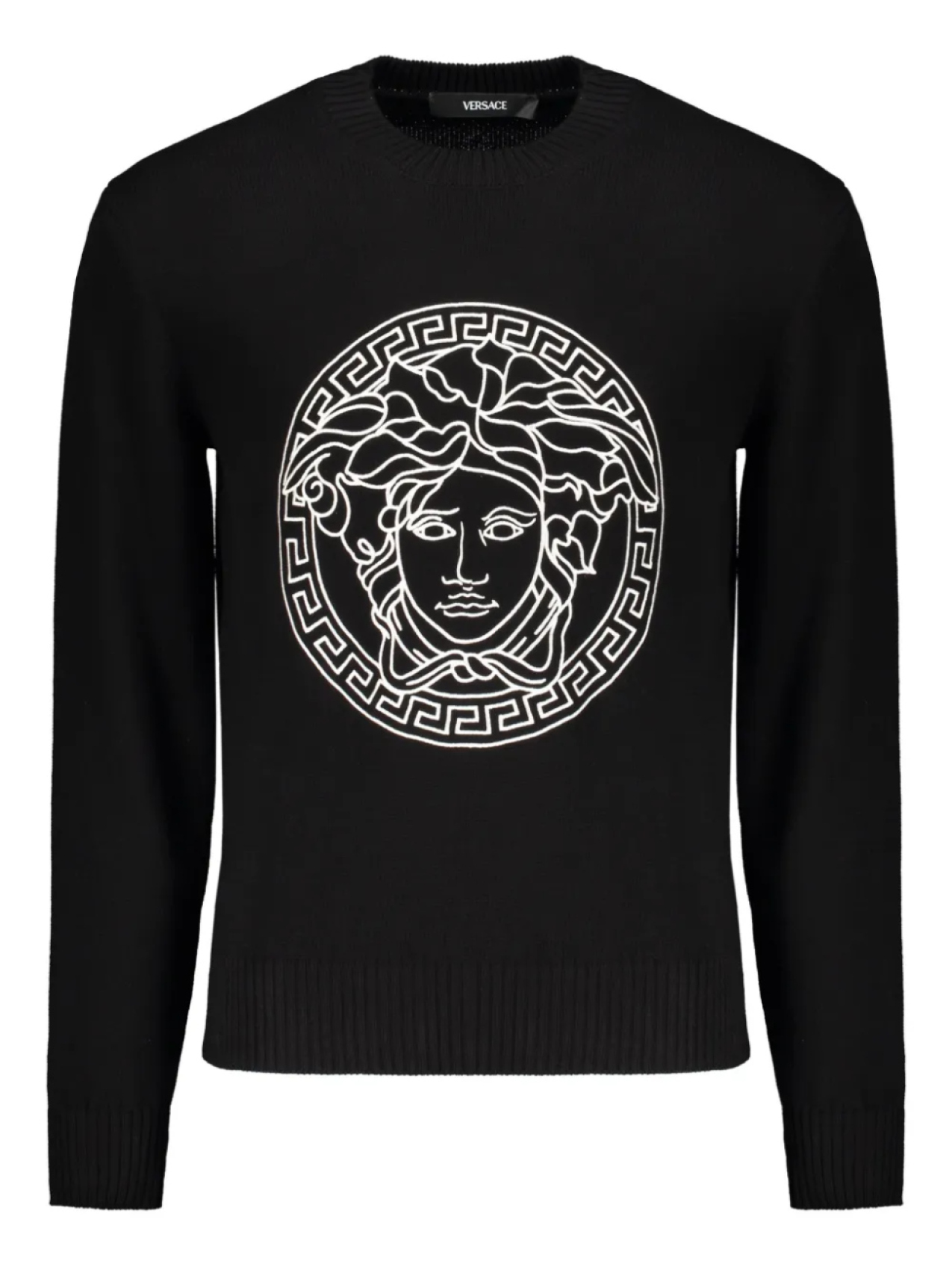 

Хлопковая толстовка Versace, черный