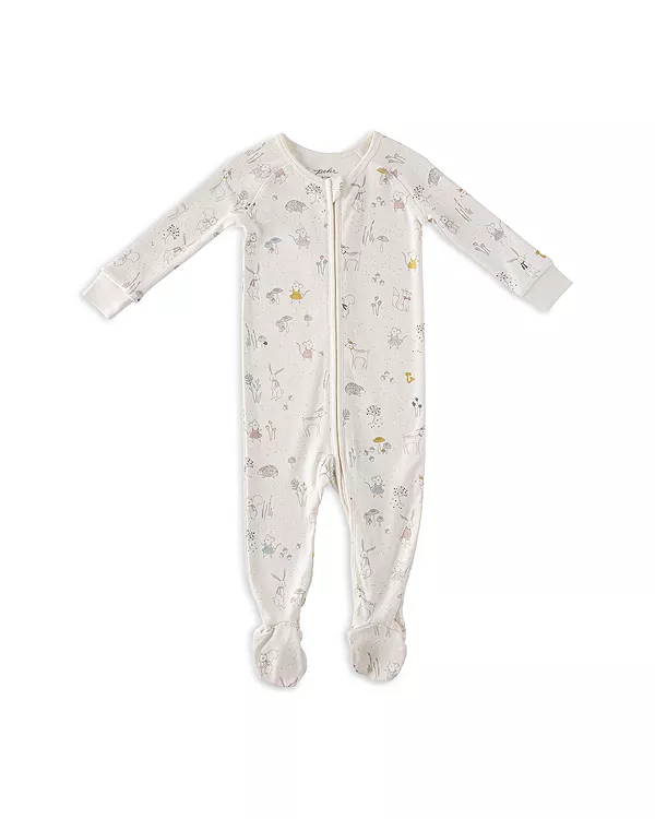 

Детский комбинезон-пижама унисекс в рубчик. Pehr, бежевый