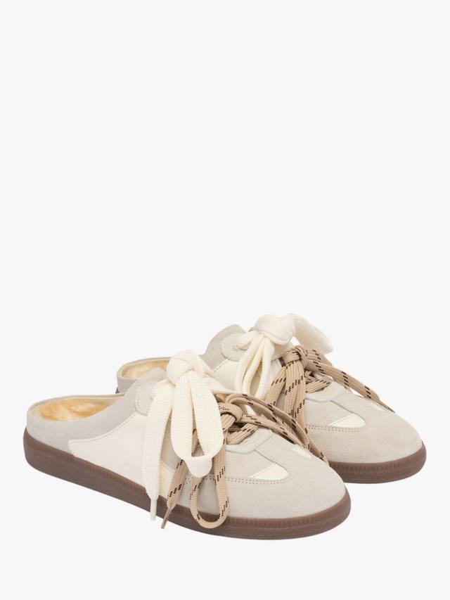 Нордические мюли из кожи с тонкой подошвой Russell & Bromley, White — фото 2