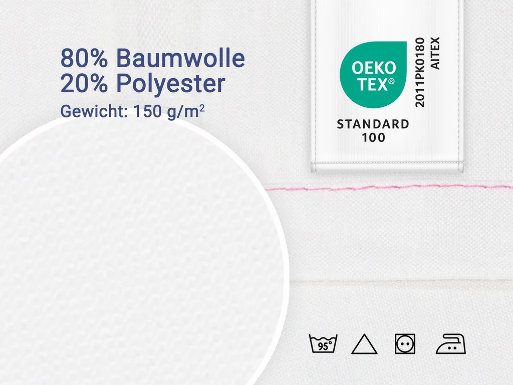 

Простыня Zollner, белый