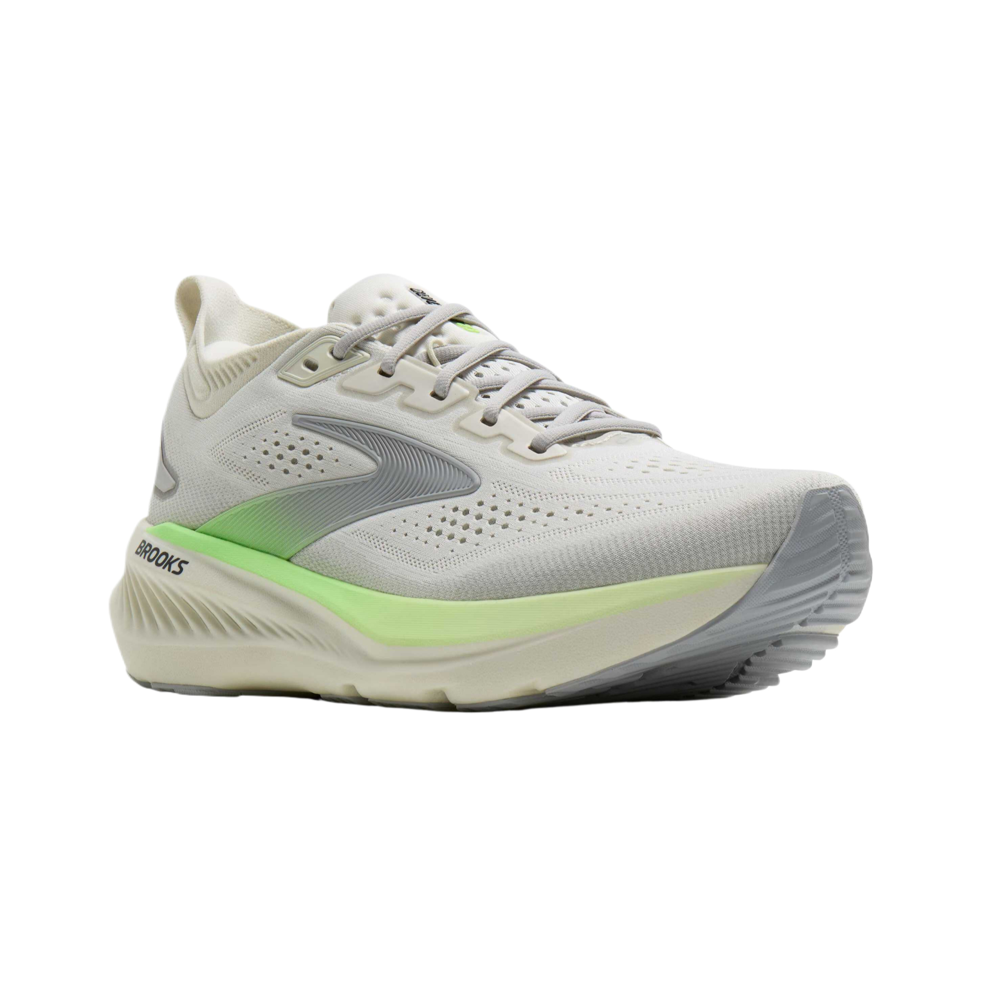 Кроссовки для бега Glycerin 23 Cushioning Breathable Support Rebound Low top мужские Brooks, серый/зеленый/черный — фото 4