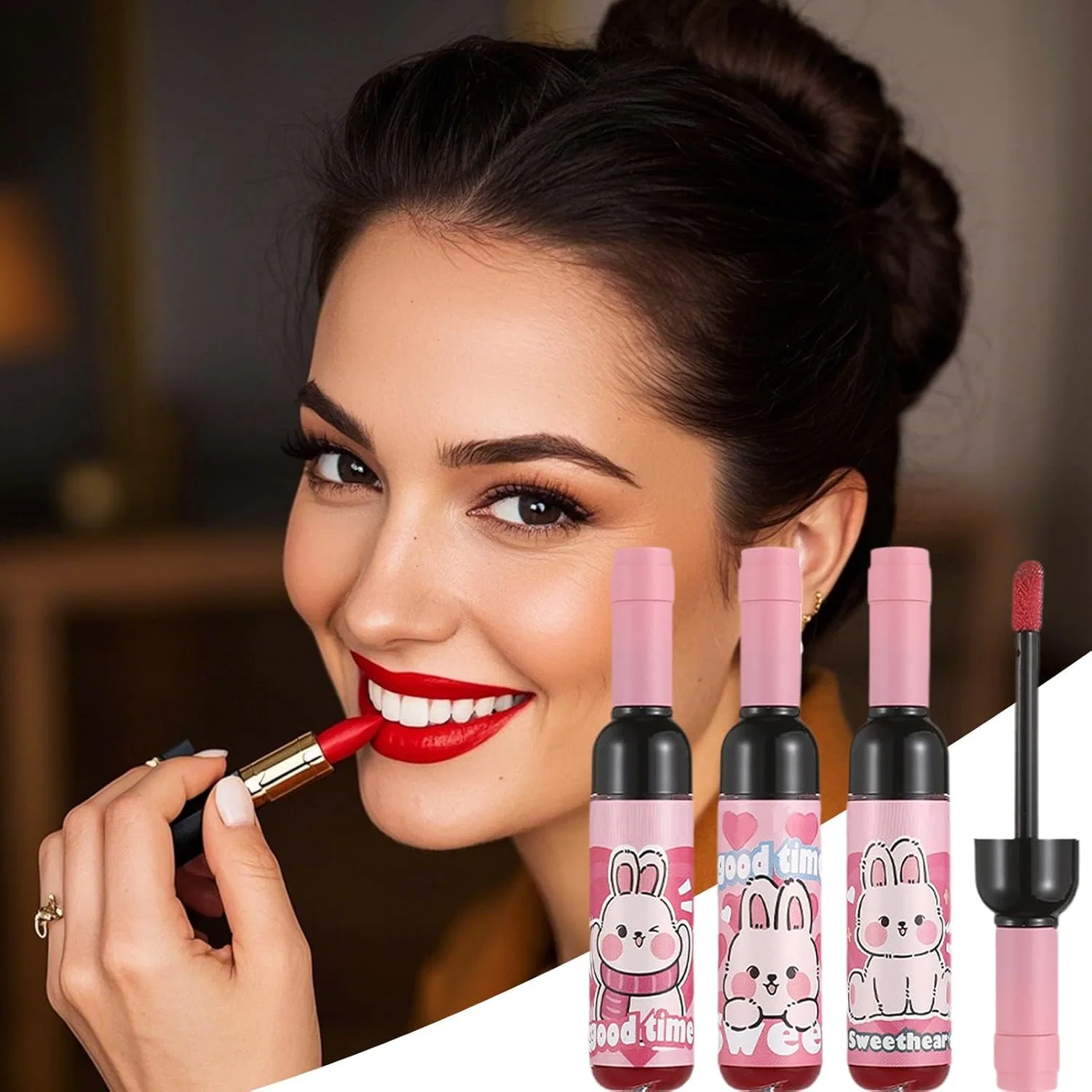 Набор для губ из 3 оттенков Pigment Fat Dye Set, бесцветный — фото 3