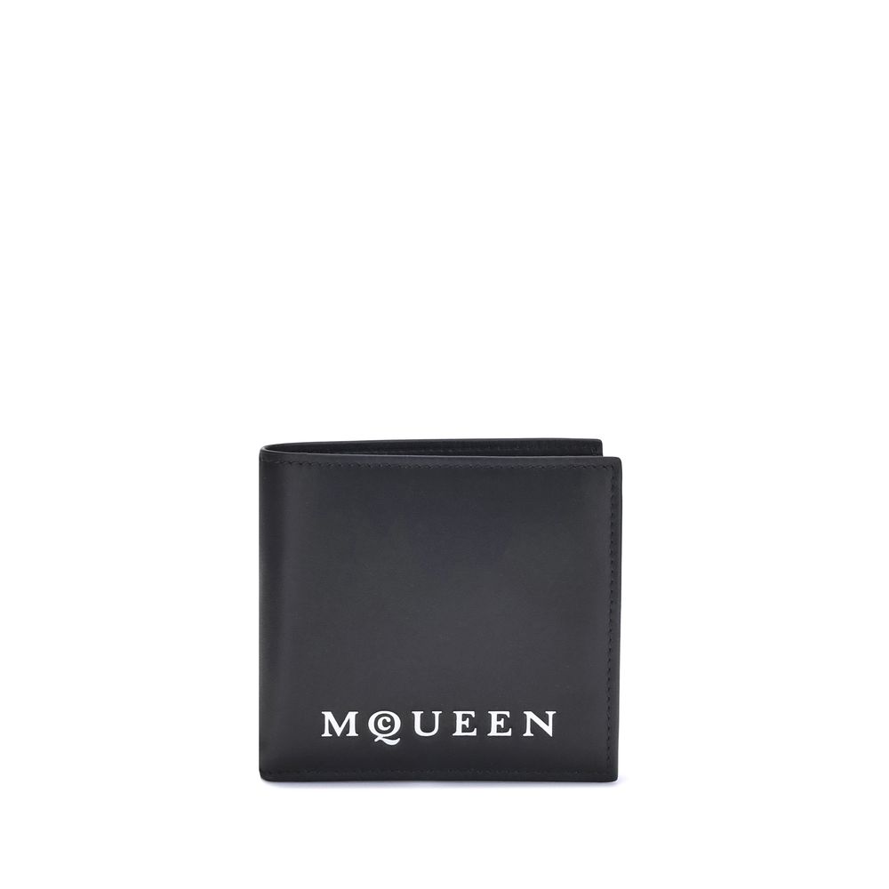 

Кошелек с логотипом Alexander McQueen, черный
