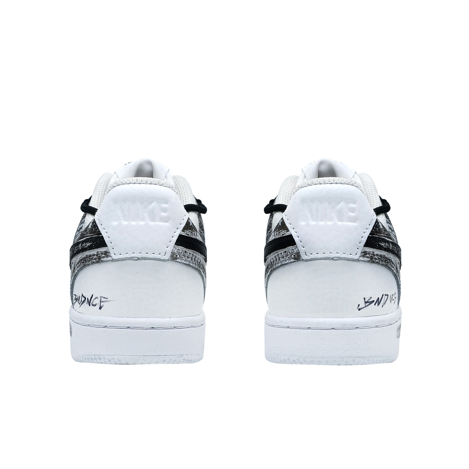 Мужские кроссовки для скейтбординга Nike Court Vision 1, Black/White — фото 2