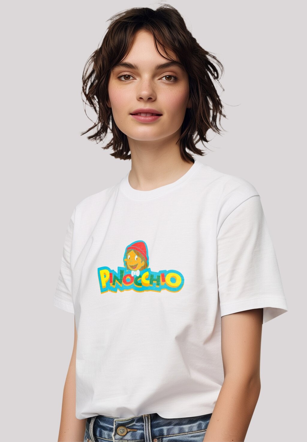 

Футболка с принтом PINOCCHIO LOGO F4NT4STIC, белый