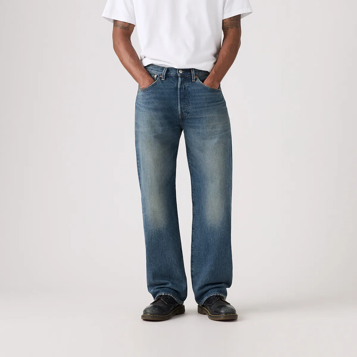 Levis Джинсы мужские Medium синие прямого кроя — фото 4