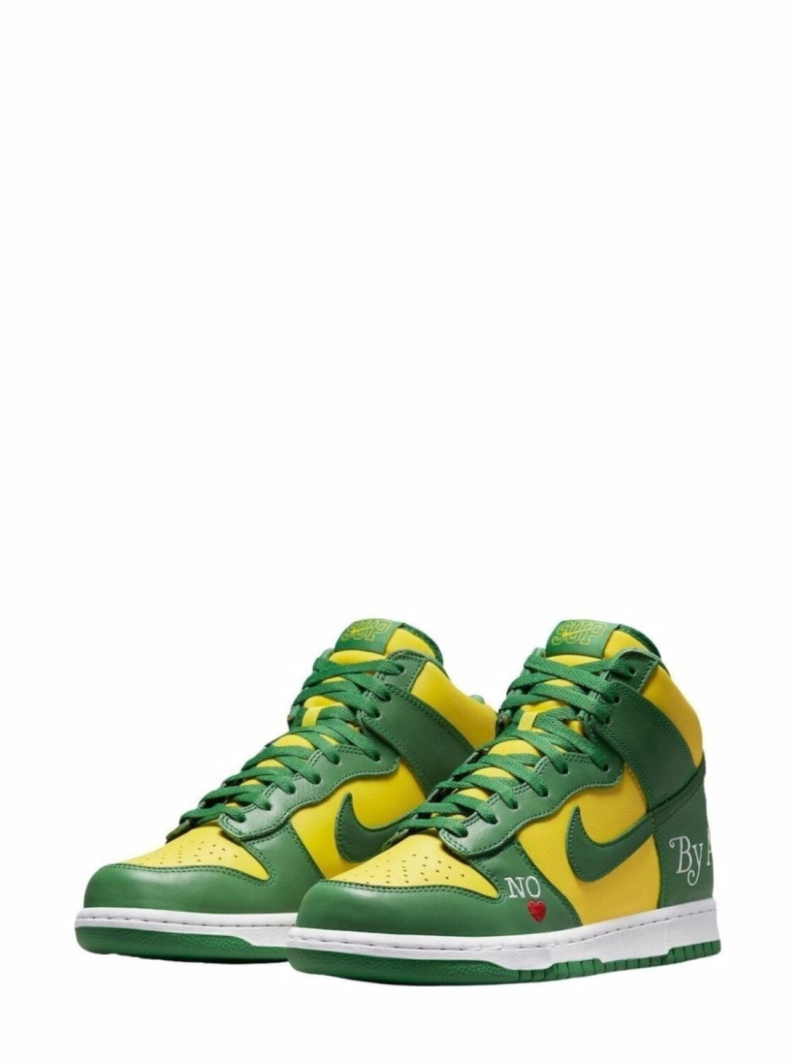 Кроссовки SB Dunk High из коллаборации с Supreme Nike, зеленый — фото 2