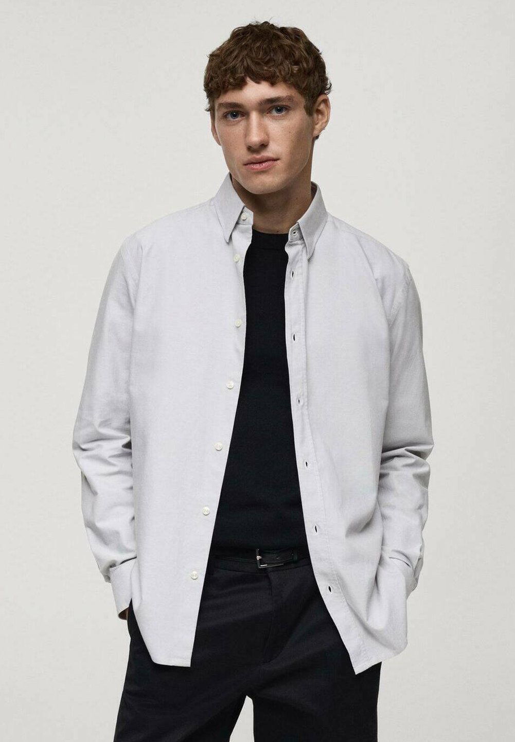 

Рубашка Mango, серый