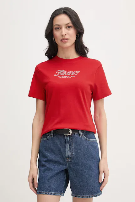 Футболка с коротким рукавом SUMMER Tommy Hilfiger, красный