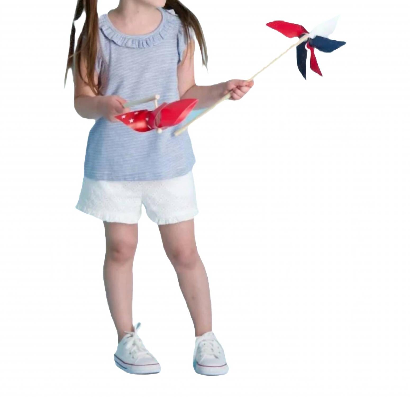 

Шорты Phoebe с карманами в белом ажуре Busy Bees