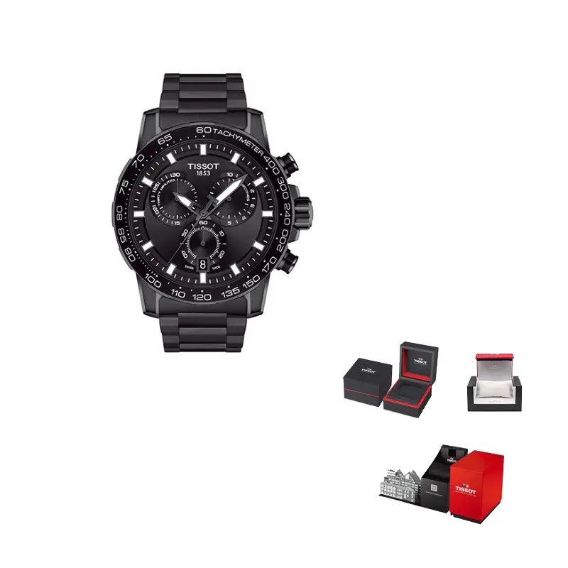 

TISSOT Часы Speedy Series Quartz Movement Men's Watch Watch 45.5mm Black Dial, Black Dial T125.617.33.051.00