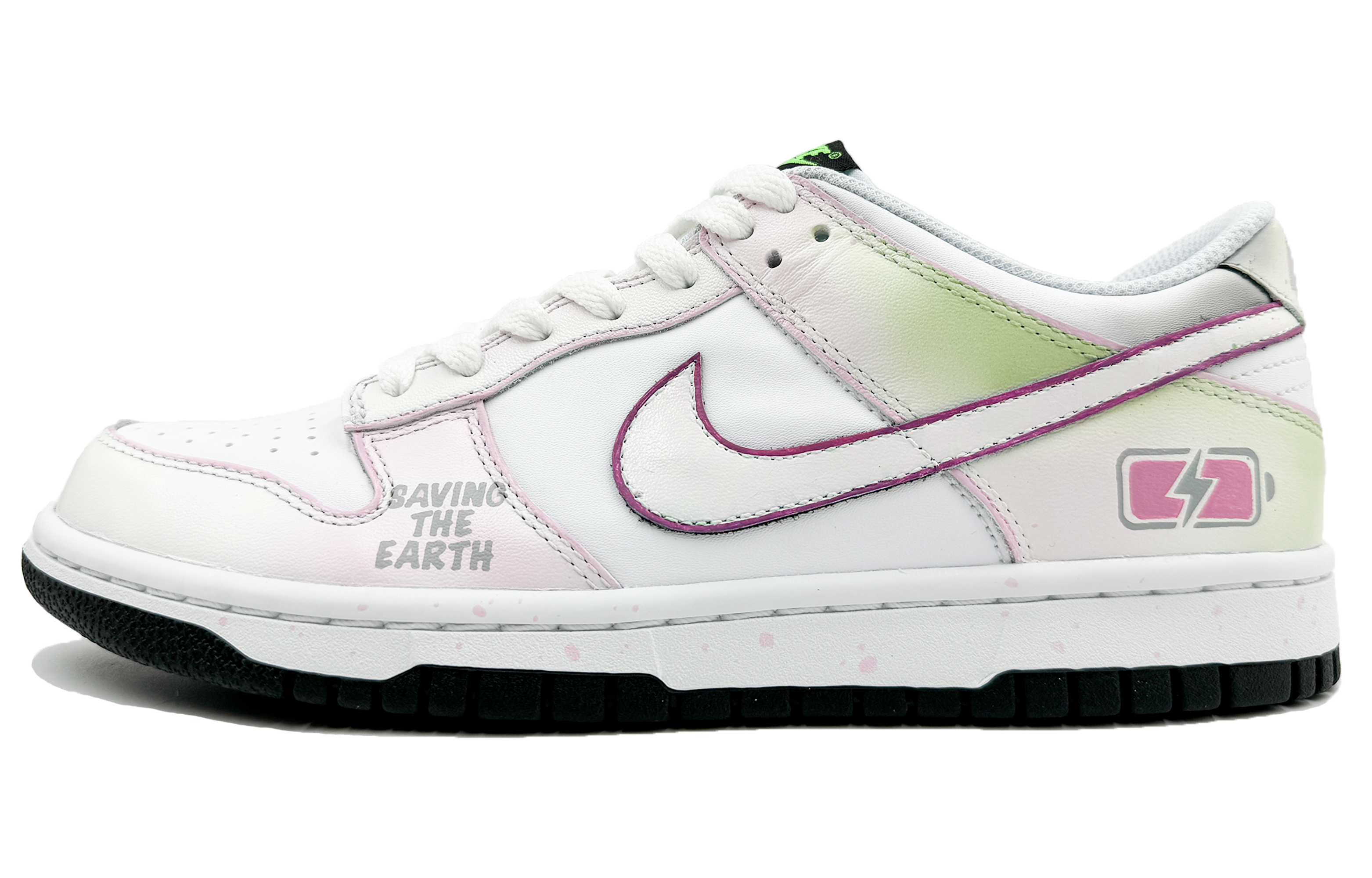 

Кроссовки Nike Dunk Skateboard Shoes Women's Low-Top Pink White, Белый, Кроссовки Nike Dunk Skateboard Shoes Women's Low-Top Pink White