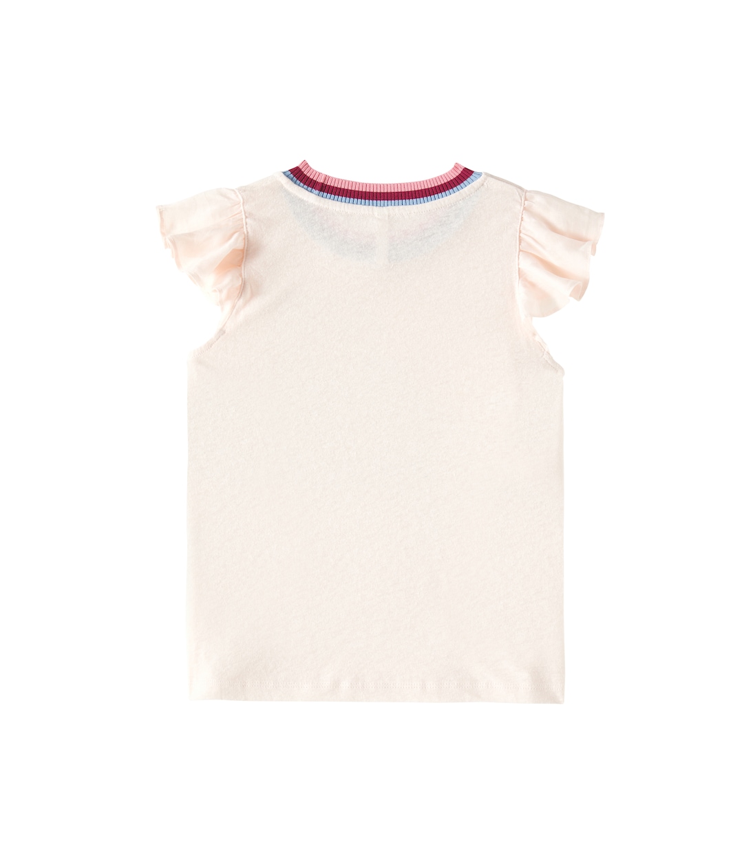 Футболка Everley из льна и хлопка Zimmermann Kids, Blush — фото 3