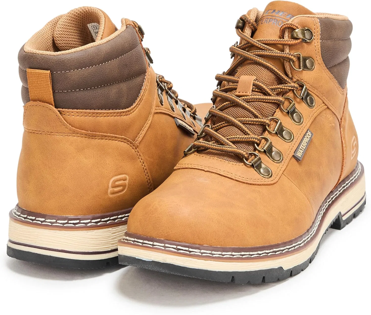 Мужские походные ботинки Skechers Skechers, Brown — фото 3