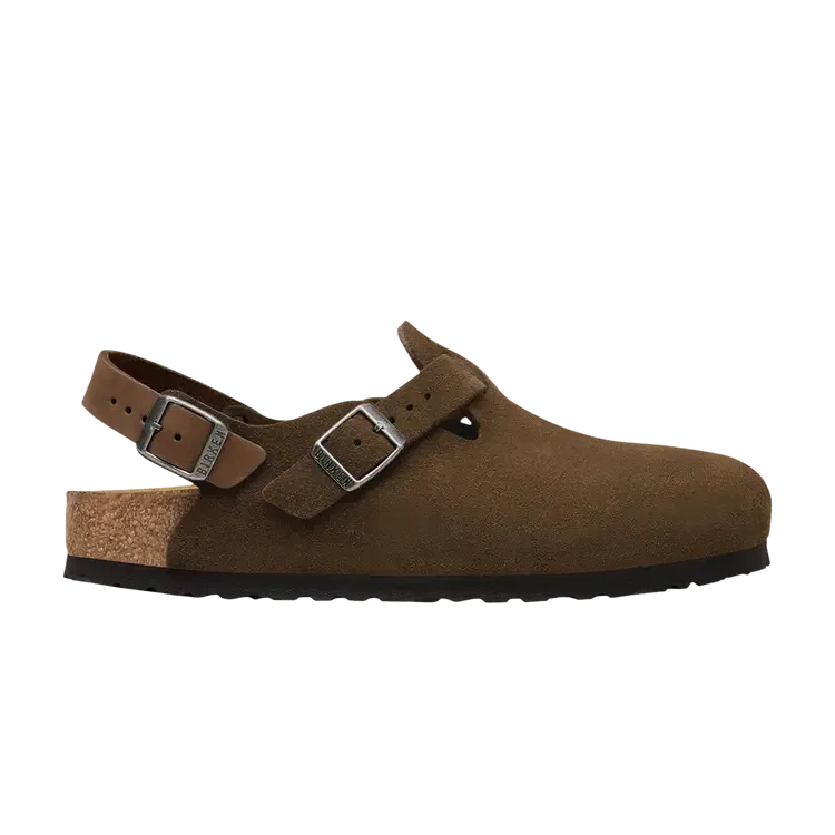 Замшевые сандалии Birkenstock Tokio, коричневый