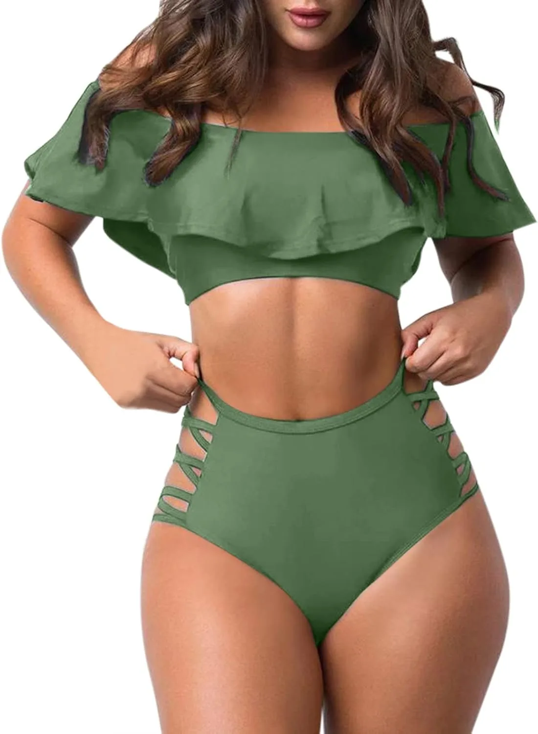 

Купальник для женщин 2 Piece Off Shoulder
