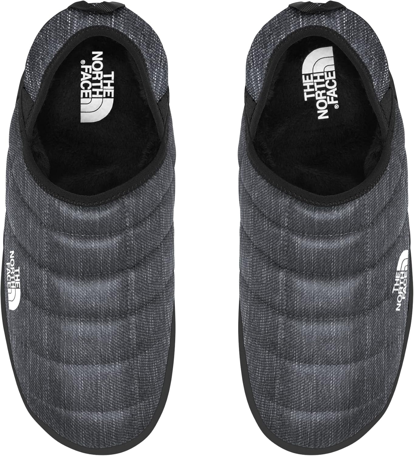 Мужские зимние ботинки THE NORTH FACE Thermoball Traction Mule V, С утеплителем и водоотталкивающей пропиткой, резиновая подошва, черный/серый — фото 3