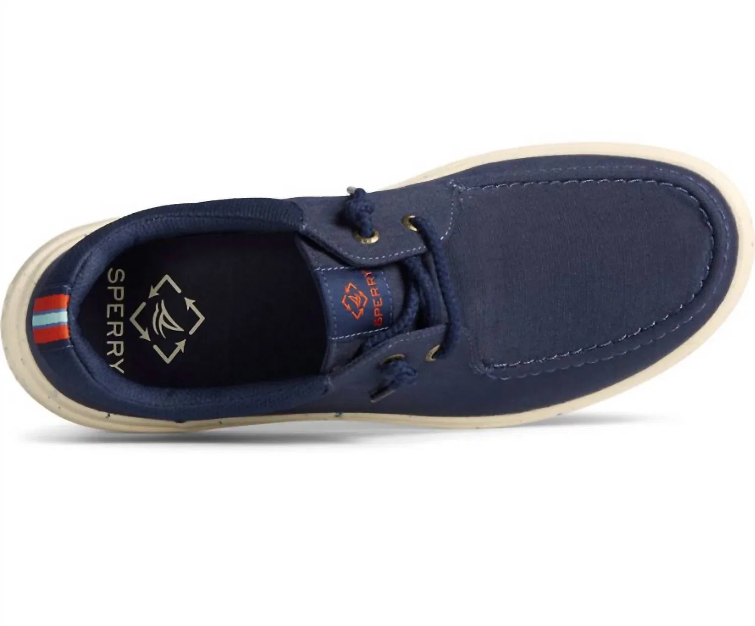Мужские мокасины Captain's Moc Seacycled, темно-синие Sperry, Navy — фото 3