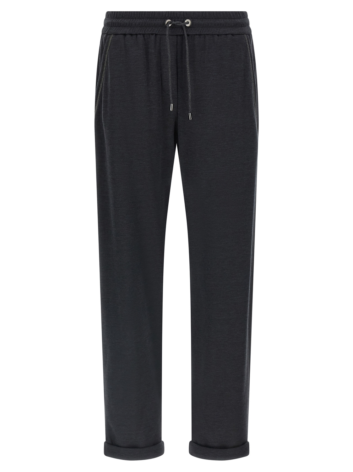 

Джоггеры с блестящей отделкой кармана Brunello Cucinelli, серый