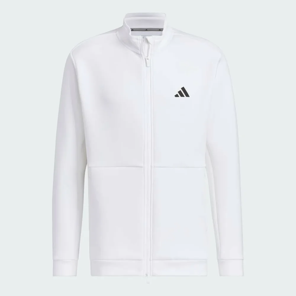 Куртка из картона, трикотажная, на молнии, с логотипом на спине Adidas, white — фото 4