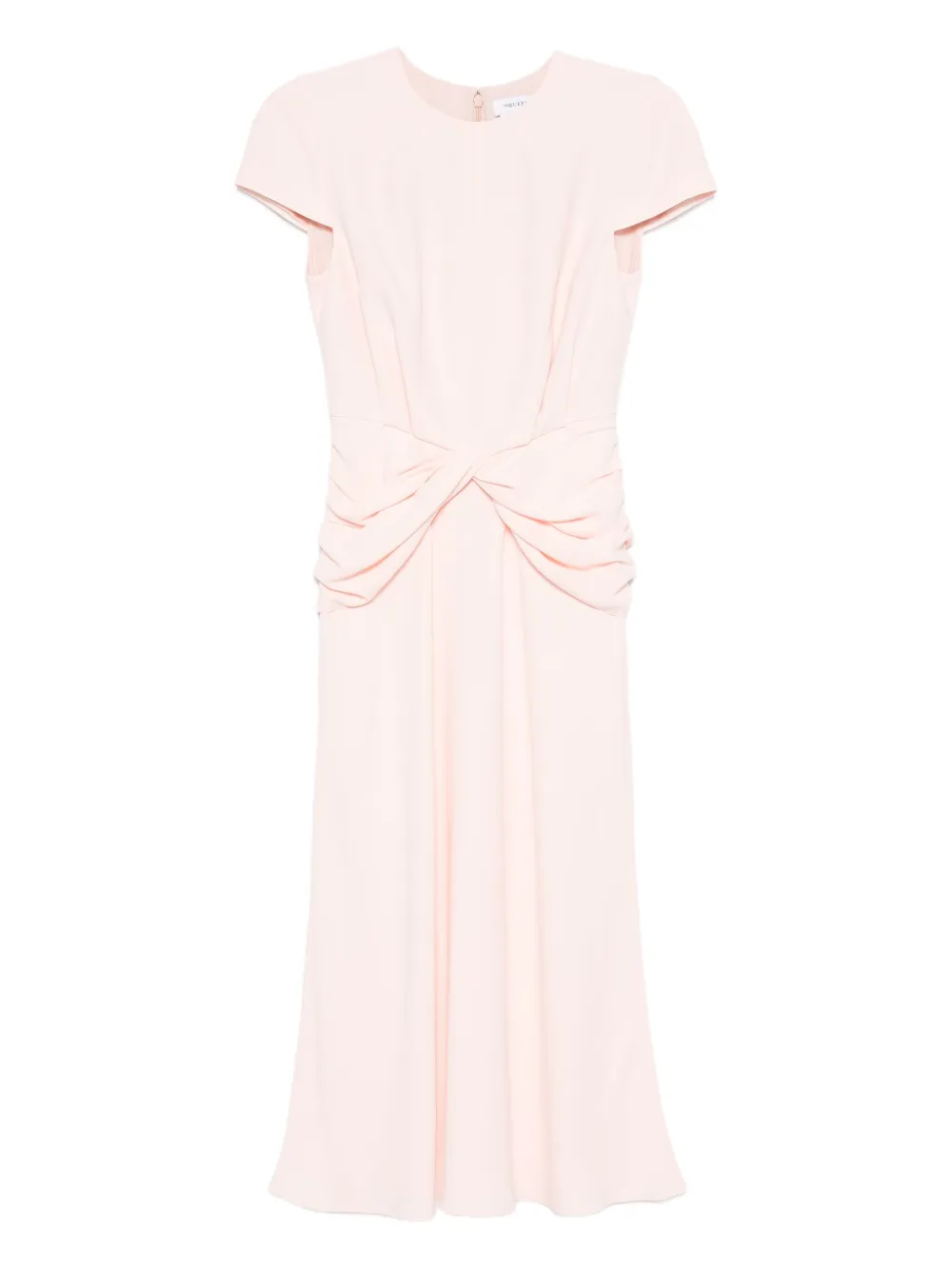 

Платье миди с драпировкой Alexander McQueen, розовый