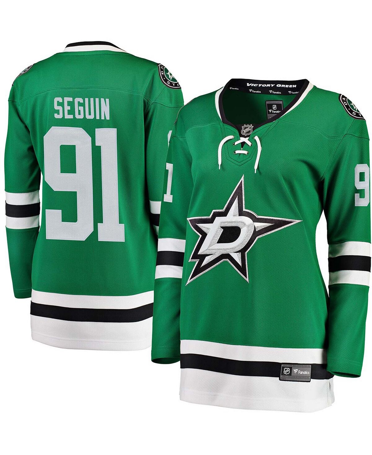 

Женская джерси Tyler Seguin Green Home Breakaway Player Fanatics, зеленый