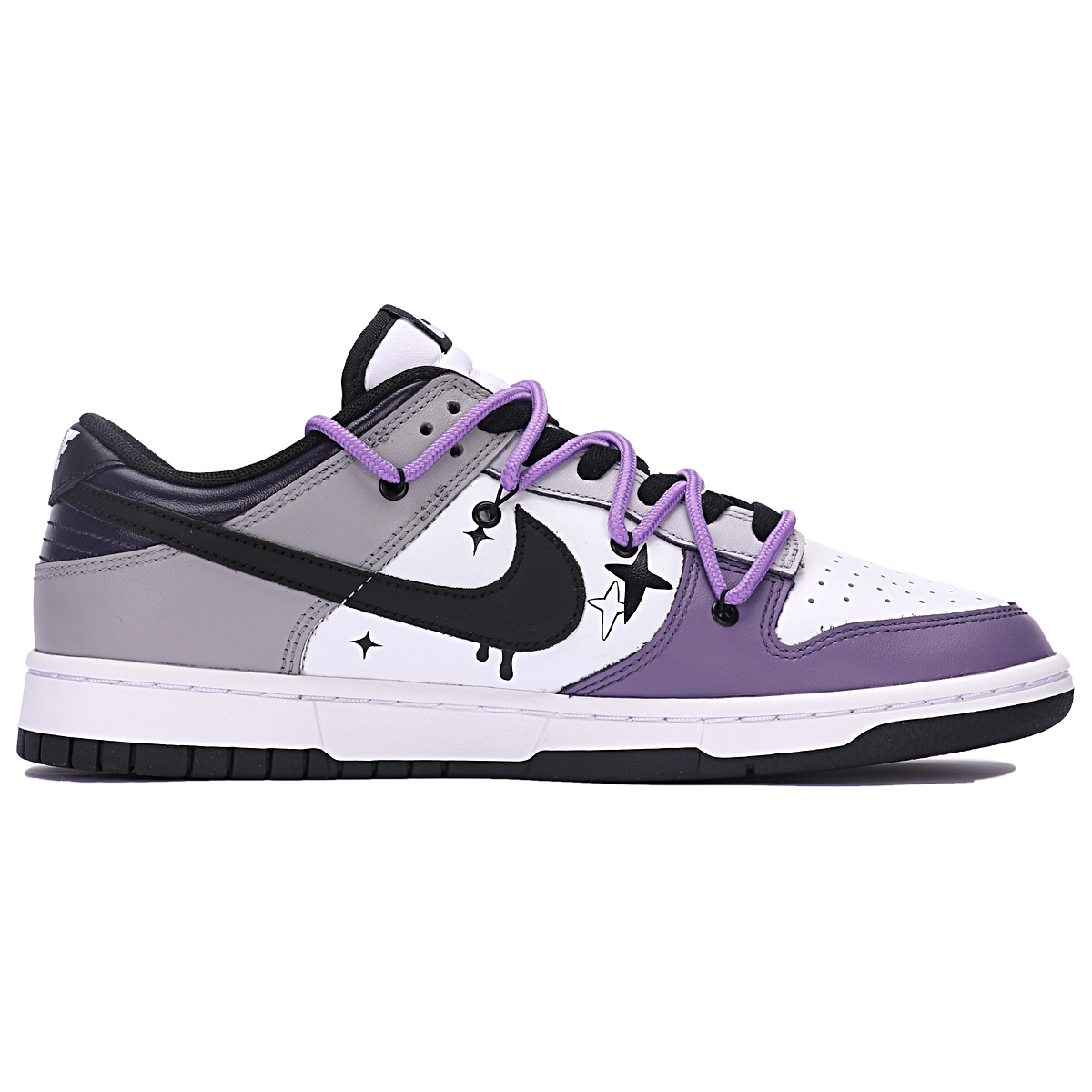 

Кроссовки Nike Dunk Skateboarding Shoes Unisex Low-top Purple, красный