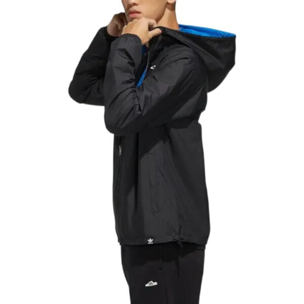 Куртка adidas originals Reversible Windbreaker Jacket 'Blue Bird Black', синий — фото 3
