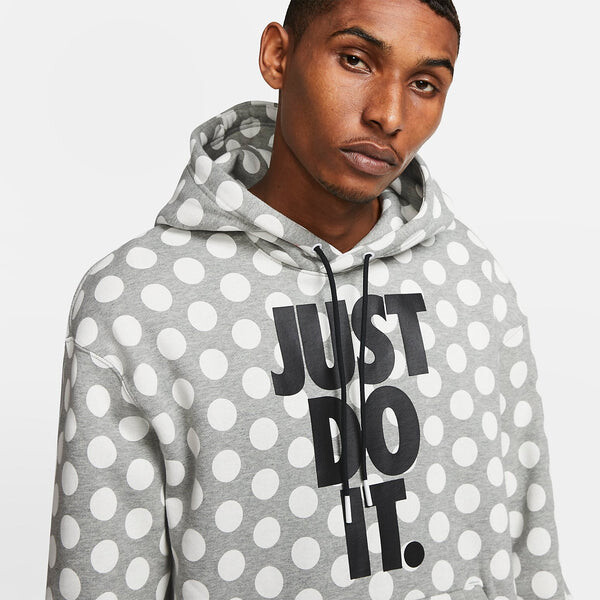 Толстовка Nike Full Out Dots Hoodie 'Grey White', серый — фото 3
