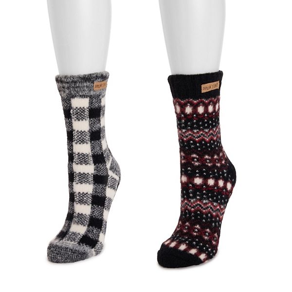 

Женские носки-свитера 2 шт Muk Luks, Ebony Pack