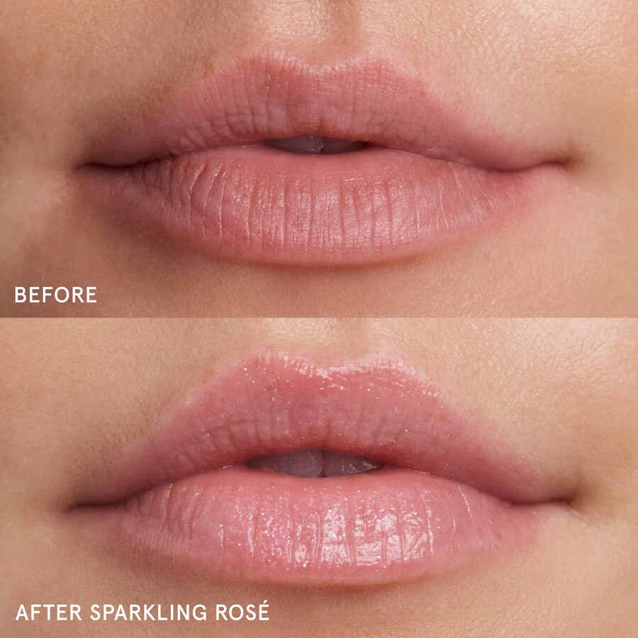 Бальзам для губ и уход за кожей Balm Dotcom - Искрящаяся роза Glossier, 0.5 oz/15 mL, Sparkling Rosé — фото 4