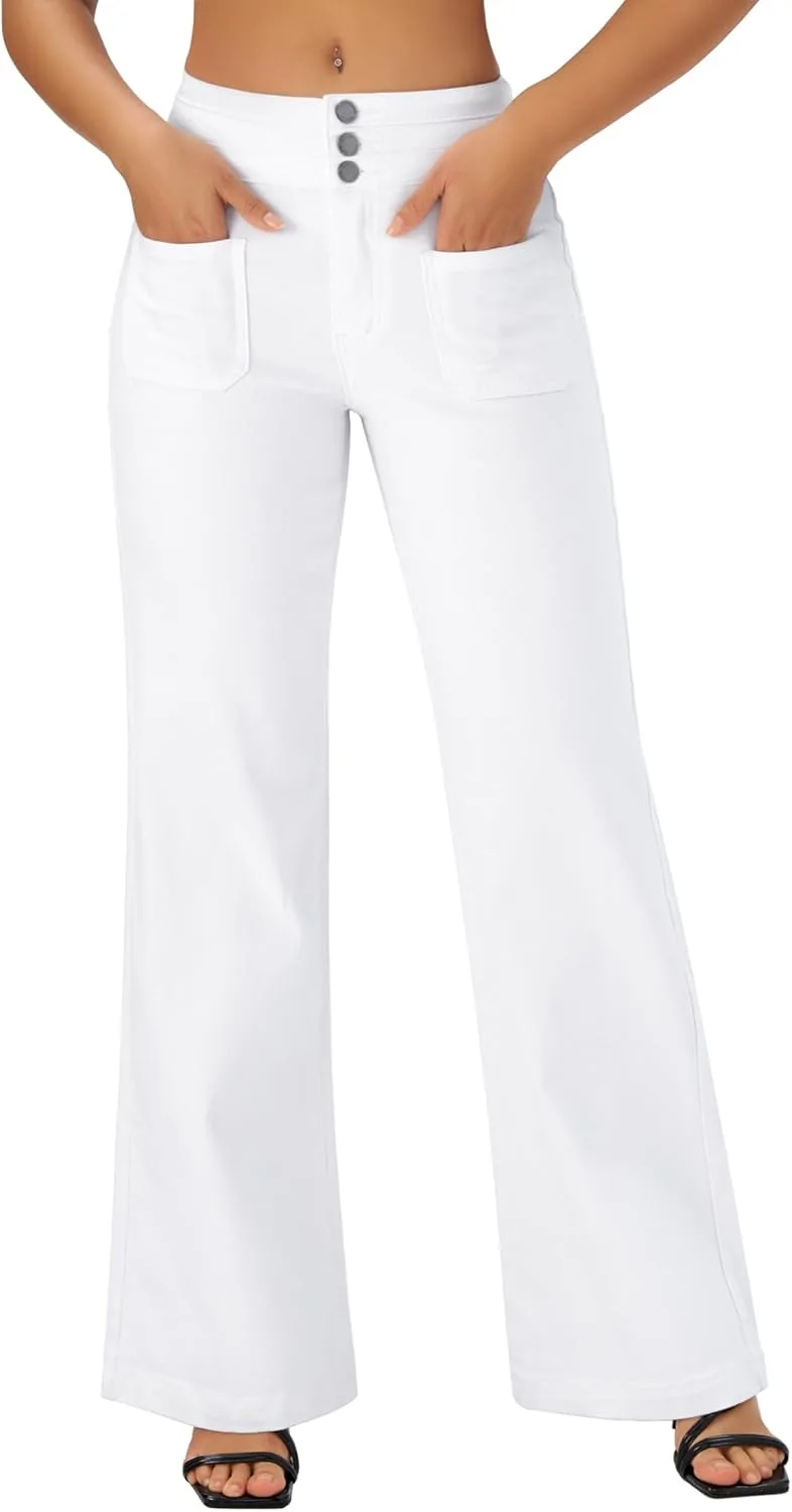 

Roswear джинсы Wide Leg женские High Waist Stretchy