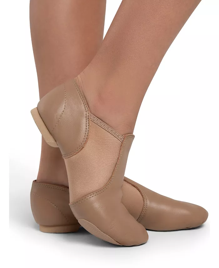 

Детские джазовые балетки E-Series с широкой колодкой Capezio, коричневый