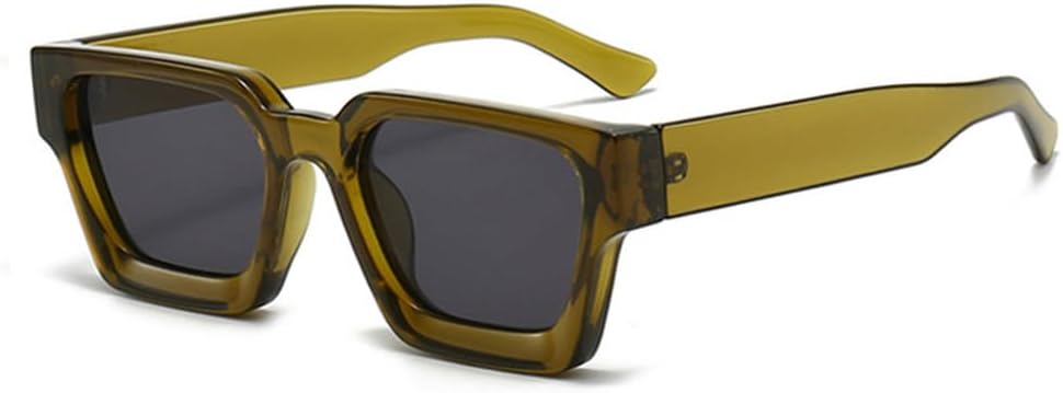 

Модные женские солнцезащитные очки класса люкс, мужские солнцезащитные очки в стиле ретро с леопардовым принтом, сине-зеленые солнцезащитные очки с защитой от УФ-излучения UV400 TKKTLLT, Olive Green Grey