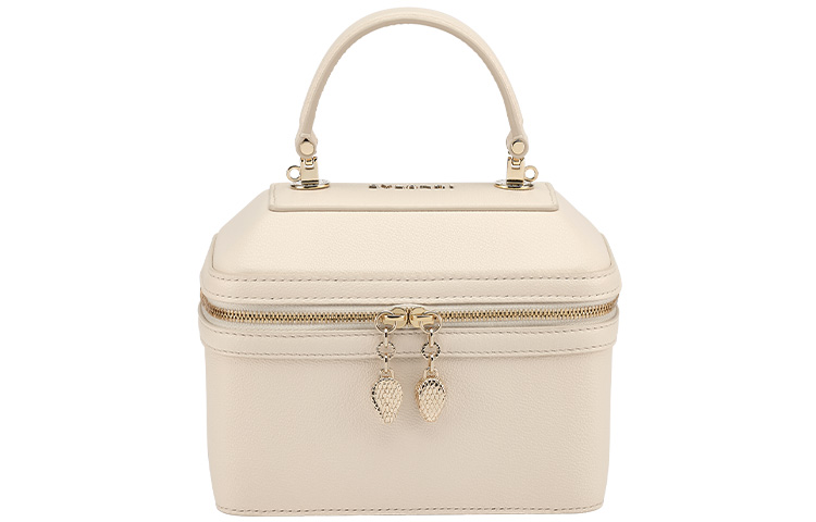 

Сумка через плечо Serpenti Forever из коровьей кожи с жемчужным отделением для косметики, цвет ivory white BVLGARI, Set (Bag+Dust Bag)