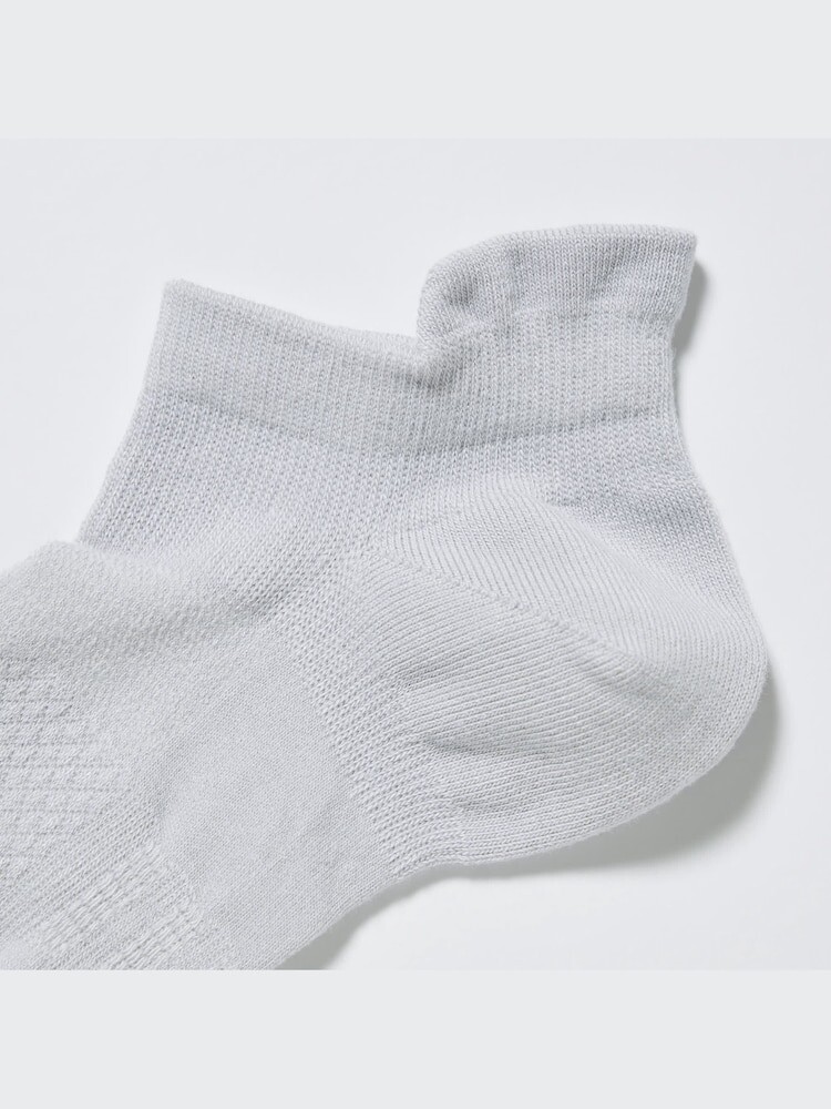 Короткие носки спортивные, 3 пары Uniqlo, цвет 00 белый — фото 3