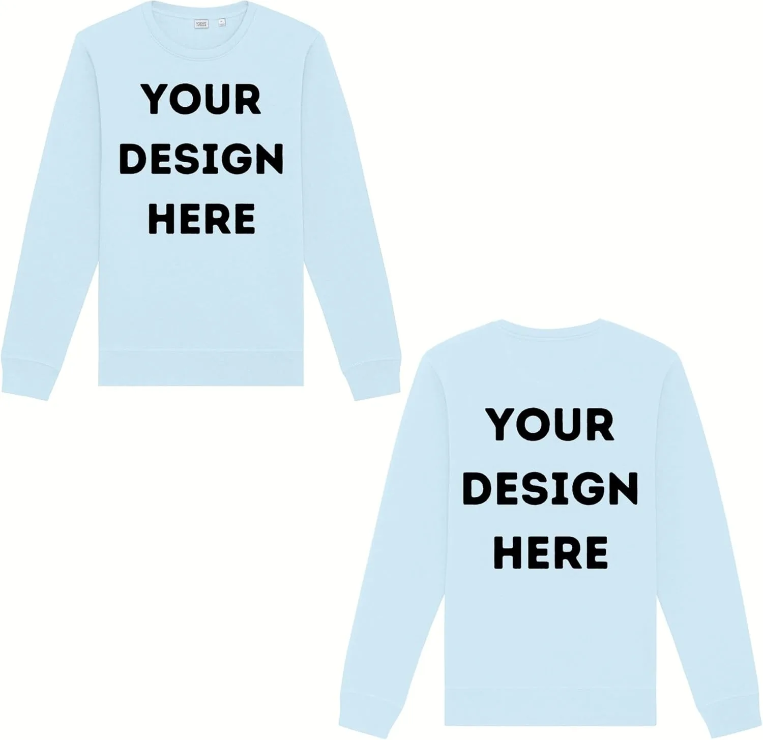 

Кастомный унисекс свитшот Midweight с принтом спереди и сзади LOGO IMPRESSION