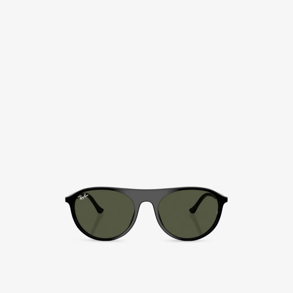 

Солнцезащитные очки Ray-Ban квадратные из ацетата, черный