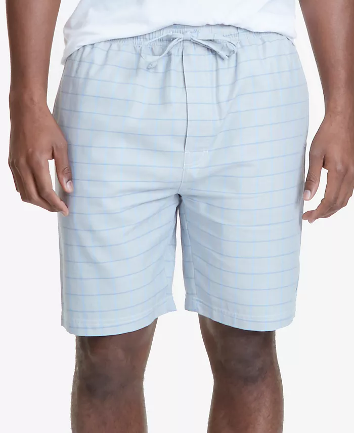 

Мужские пижамные шорты из хлопка в клетку Windowpane Nautica, серый