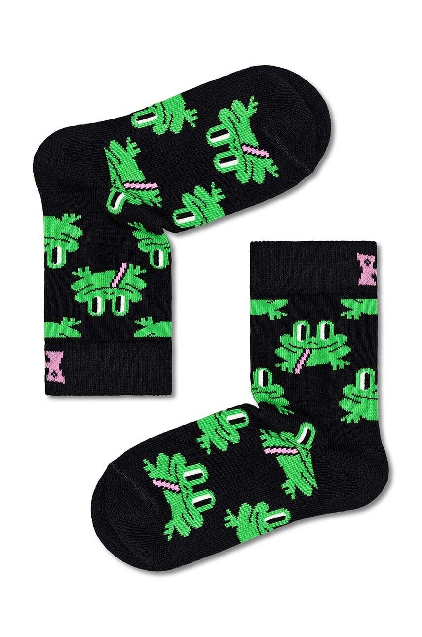 

Детские носки Happy Socks с лягушкой, черный
