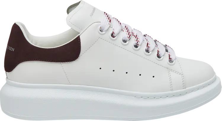 Кроссовки Alexander McQueen Wmns Oversized Sneaker 'White Dark Burgundy', белый