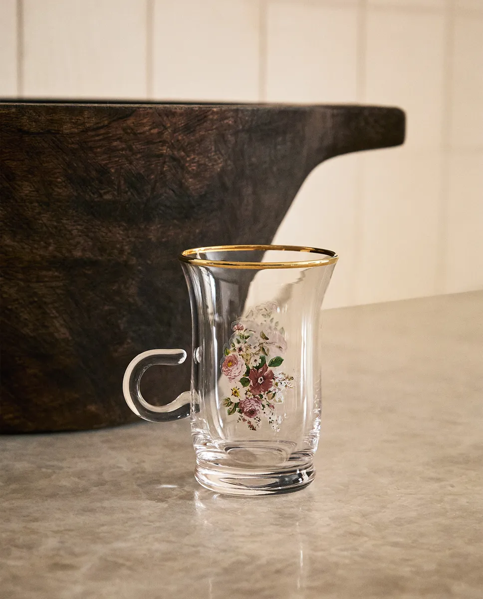 

Стакан с ручкой и переносом Zara Home, золотой