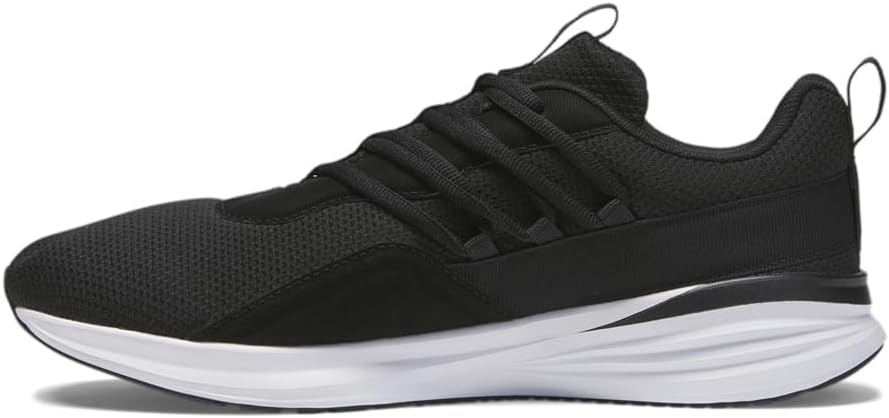 Кроссовки PUMA для мужчин Rebound Layup, белый/черный — фото 4