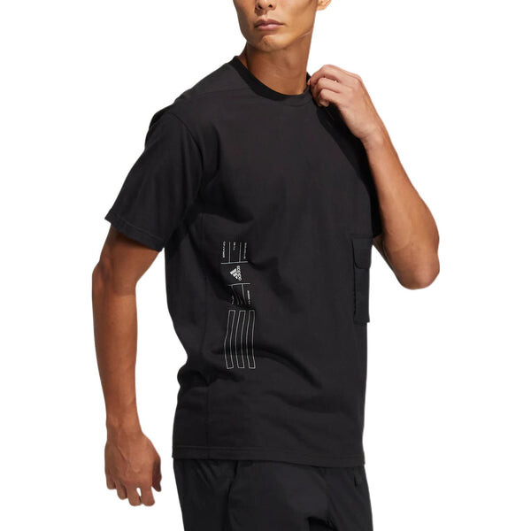 Футболка adidas Th Hvcot Tee Solid Color Sports Short Sleeve Black, мультиколор — фото 4