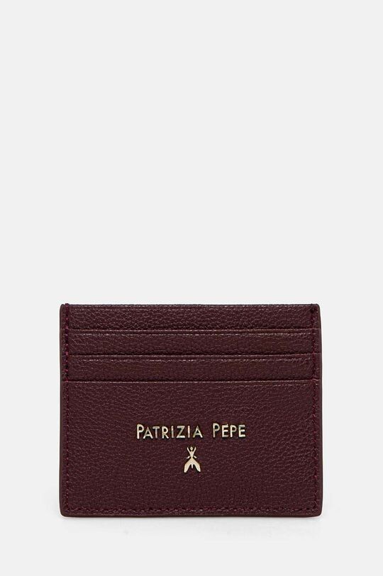 

Кожаный футляр для карт Patrizia Pepe, бордовый