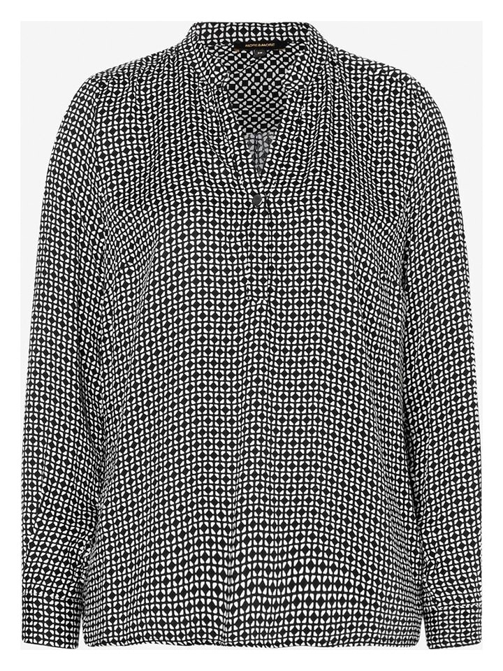 

Блуза More & More Bluse, цвет Schwarz/Creme