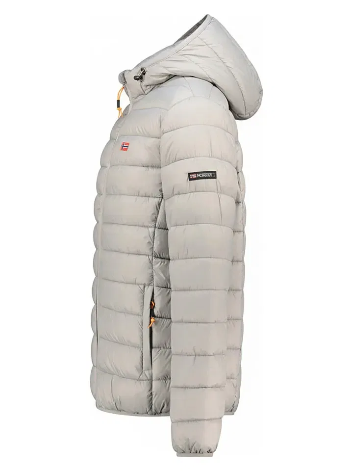 Стеганая куртка с капюшоном Geographical Norway, серый — фото 3