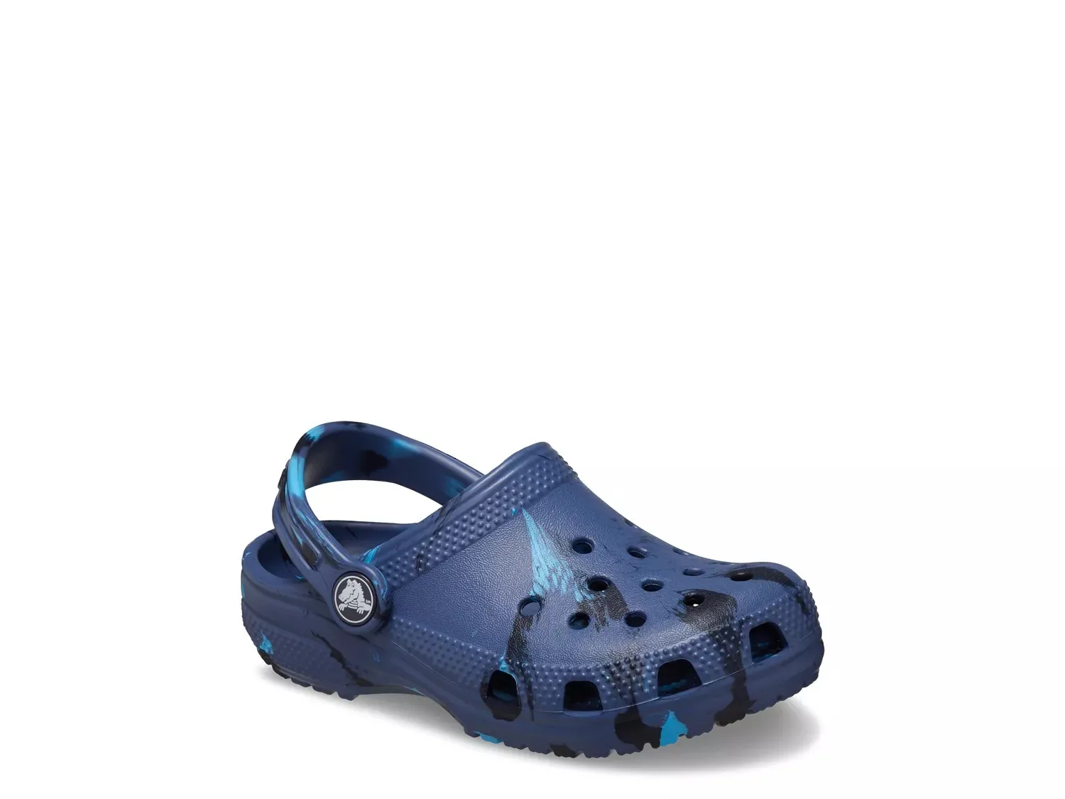 

Crocs Classic Marbled Clog — детские, темно-синие/многоцветные