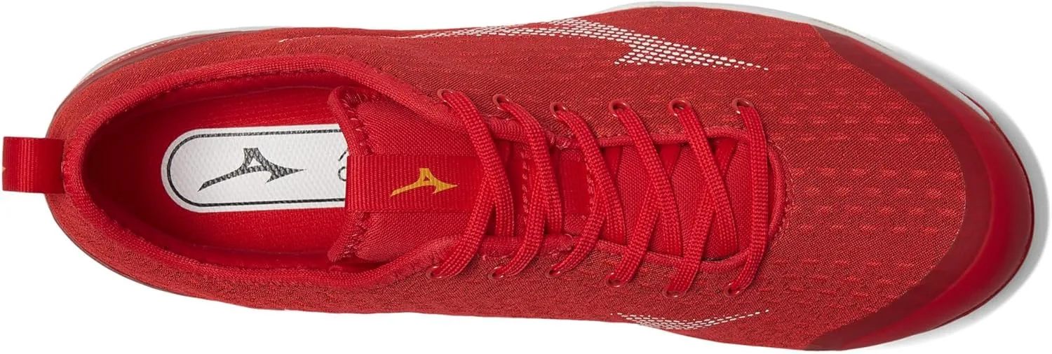 Гимнастические кроссовки Mizuno Dominant 4 для мужчин, белый/красный — фото 3
