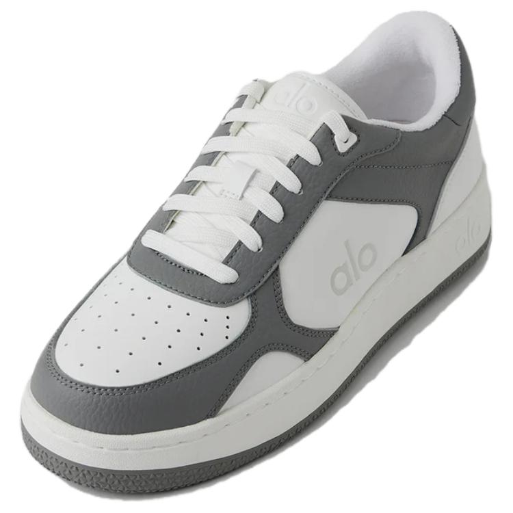 Alo Yoga Абразивоустойчивые дышащие низкие скейтбордские кроссовки Unisex White Gray - White Gray для восстановления, цвет White Gray — фото 3